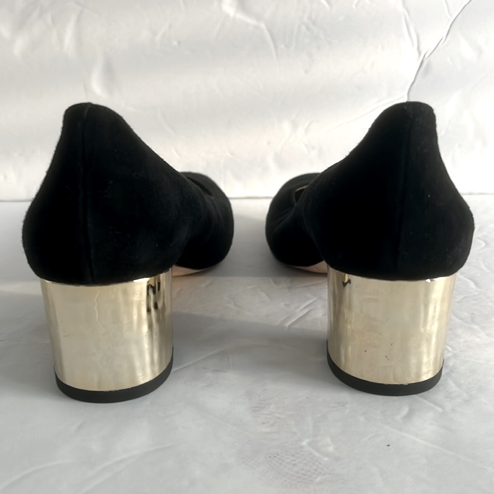 ANN TAYLOR $138 Women’s Lorene Suede Block Heel Pumps Size 6.5 New - Picture 4 of 6
